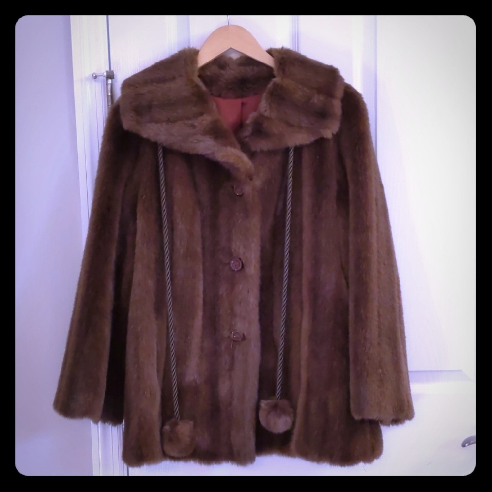 Beekman Place Faux Fur Vintage Coat